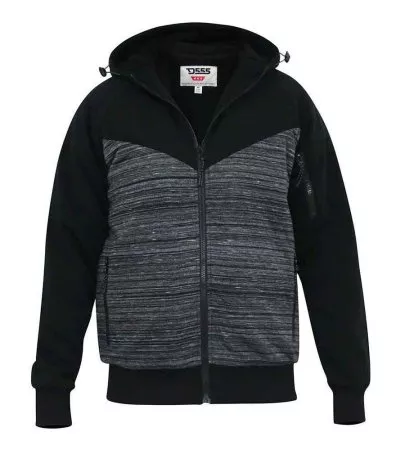 Duke Direct - D555 Mens Zip Through Hoodie With Sherpa Lining