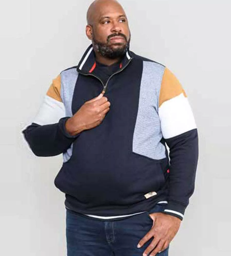 Men cut and sew panel sweatshirt 2025