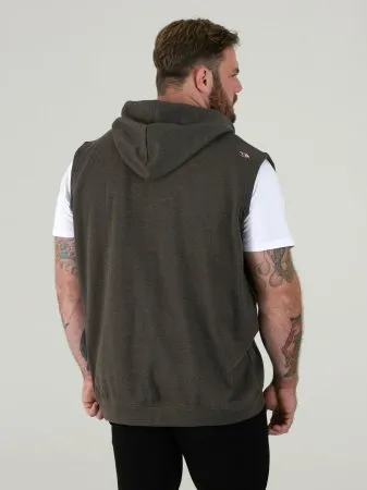 Duke Direct - D555 Big Mens Charcoal Sleeveless Hoodie (BLAKE) - D555