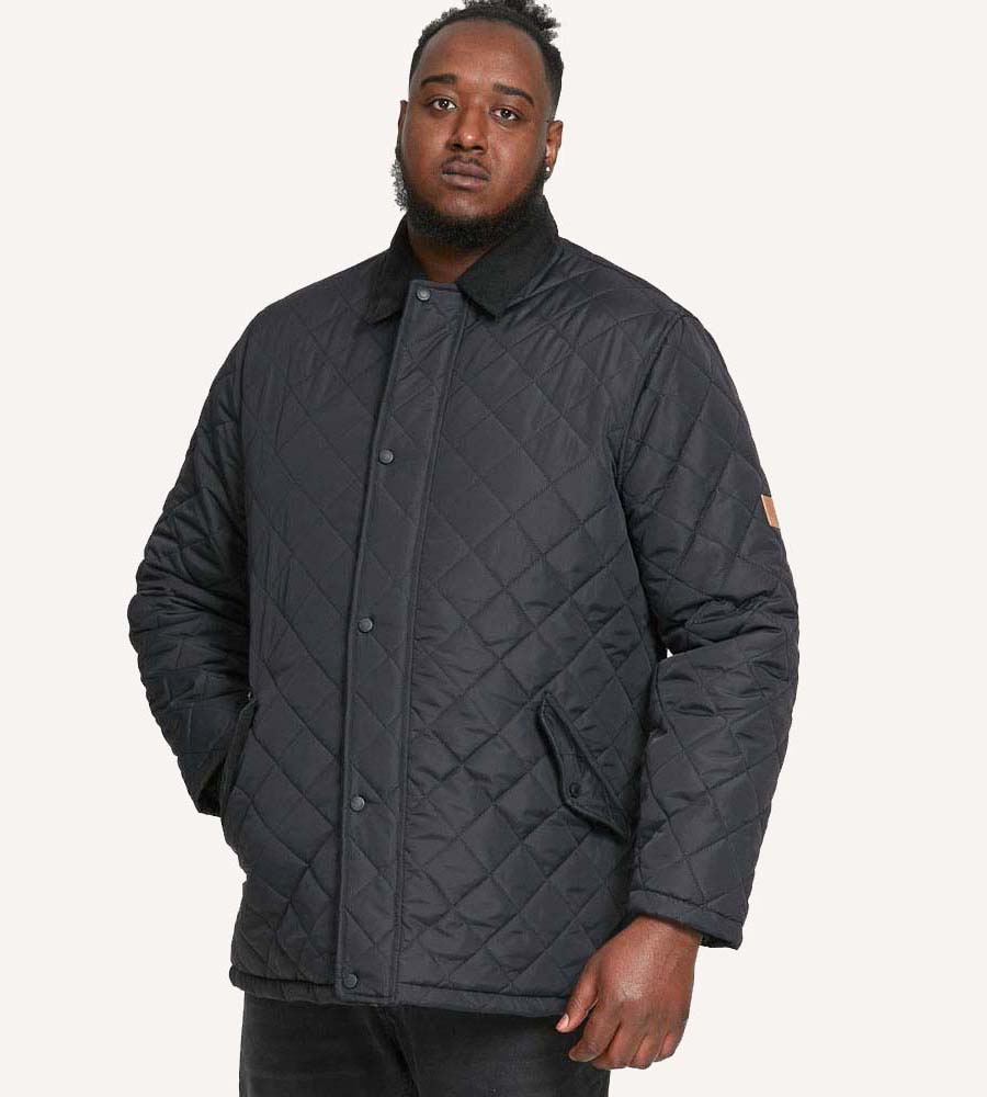 Long quilted jacket mens hotsell
