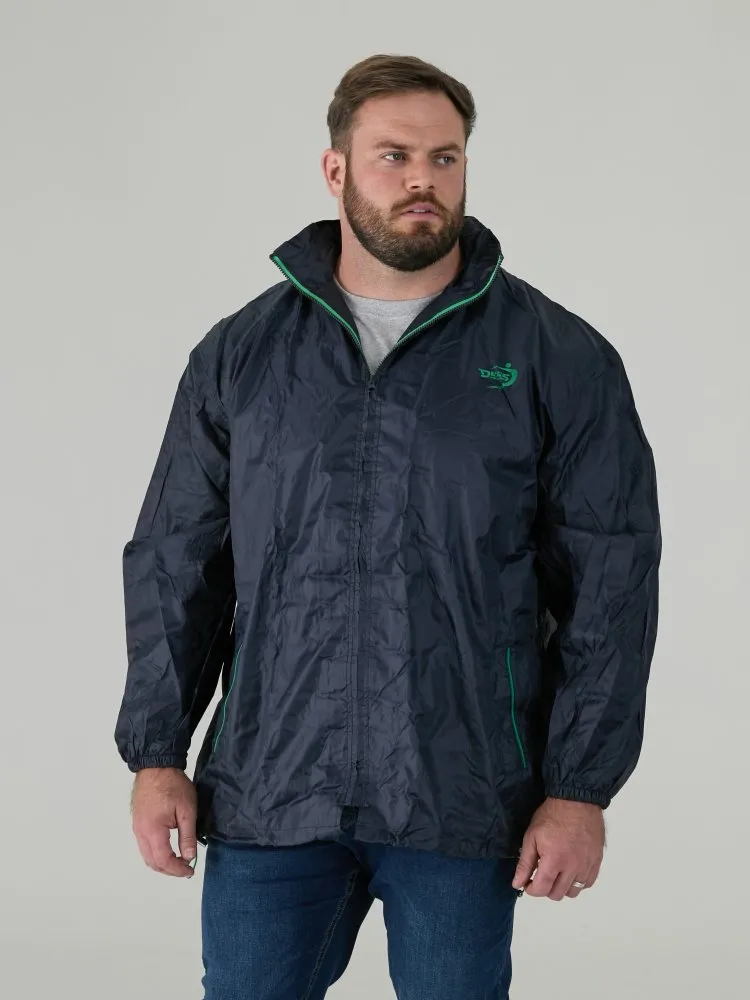 Duke Direct - D555 Big Mens Navy Packaway Weather Proof Rain
