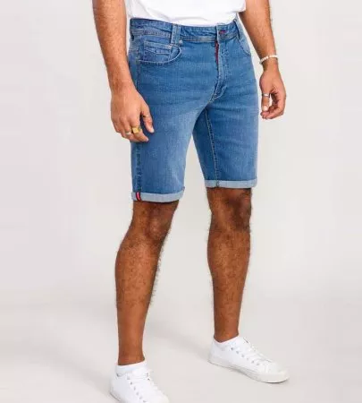 Duke Direct D555 Mens Blue Stretch Denim Shorts SUFFOLK D555