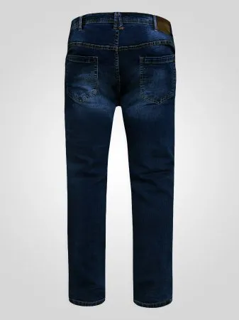 D555 Herren ''S Hoch Enges Bein Stretch Jeans IN Dunkel Stein Größe 30-50