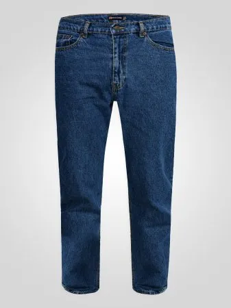 Duke Direct - Rockford Tall Mens Blue Stonewash Comfort Fit Jeans 