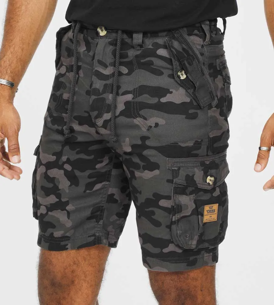 Duke Direct D555 Mens Camouflage Print Cargo Shorts (ZAVIER) D555