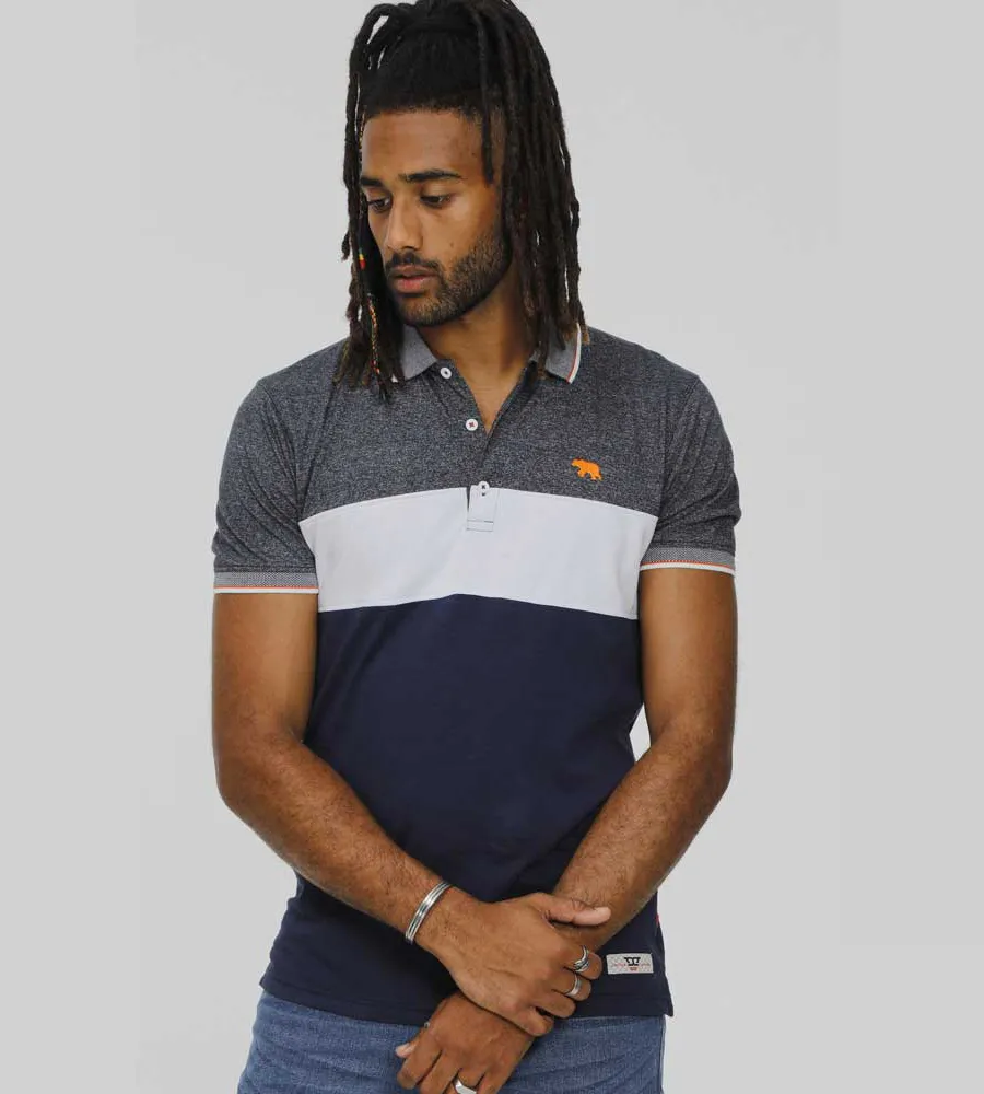 Duke Direct - D555 Mens Cut And Sew Polo Shirt With Jacquard