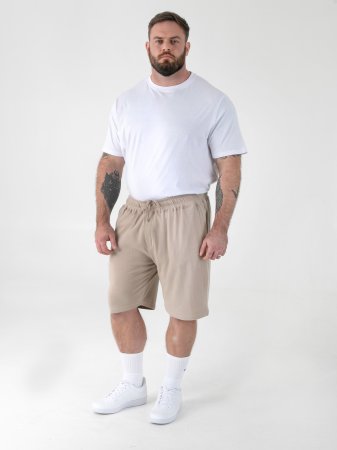 D555 Mens Stone Stretch Shorts With Elasticated Waist (MITCHELL 3)