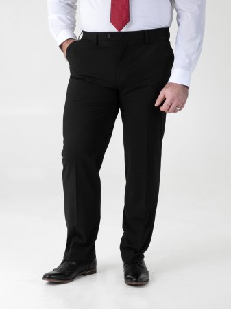 D555 Big Mens Black Suit – 3 Piece Suit (TED)