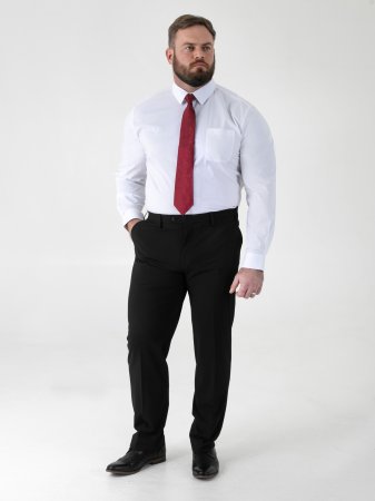 D555 Big Mens Black Suit – 3 Piece Suit (TED)