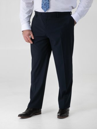 D555 Big Mens Navy Suit – 3 Piece Suit (TED)