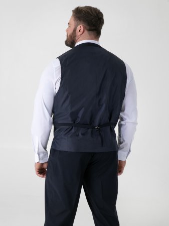 D555 Big Mens Navy Suit – 3 Piece Suit (TED)