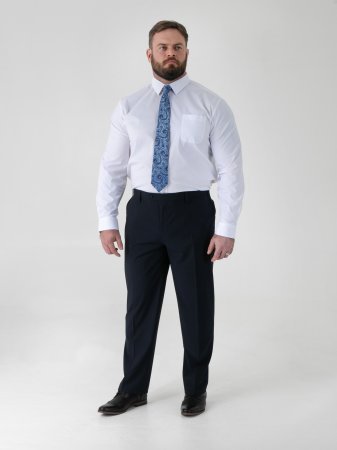 D555 Big Mens Navy Suit – 3 Piece Suit (TED)